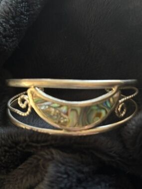 Vintage 1980's Cuff Bracelet- Made in Mexico